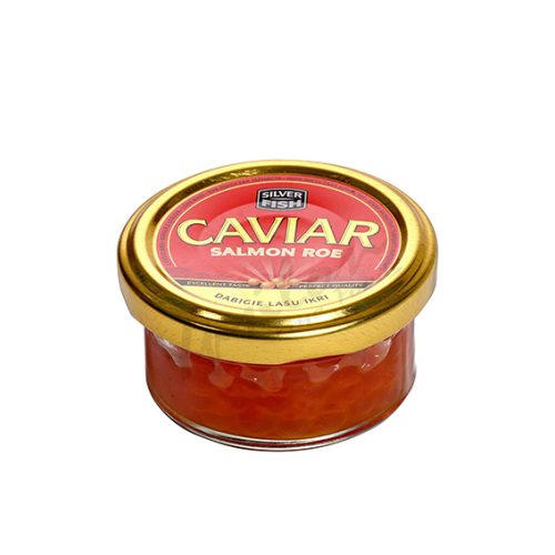 CAVIAR Red Keta Wild Salmon Roe Silver Fish - Havjar Vezë Salmoni të egër 50g
